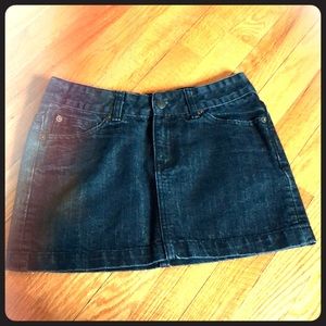 Mini Jean Skirt